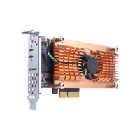 QNAP QM2-2P-244A 2x M.2 SSD port bővítő kártya, PCIe QNAP QM2-2P-244A 2x M.2 SSD port bővítő kártya, PCIe
