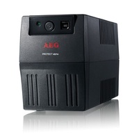 AEG Protect Alpha 600VA 4xIEC C13 VI line interaktív szünetmentes tápegység C13-Schuko adapterrel