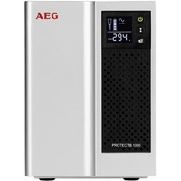 AEG Protect B 1000VA 8xIEC VI line interaktív szünetmentes tápegység C13-Schuko adapterrel