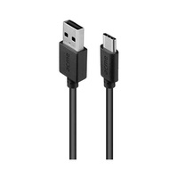 Acme CB1041 1m fekete Type-C - USB adat és töltőkábel