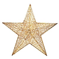 Iris Csillag alakú 52cm/arany színű festett fém dekoráció