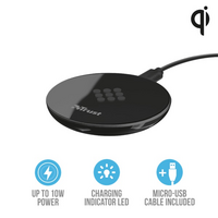 Trust PRIMO QI 10W wireless fekete töltő