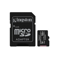 Kingston 64GB SD micro Canvas Select Plus (SDXC Class 10 A1) (SDCS2/64GB) memória kártya adapterrel