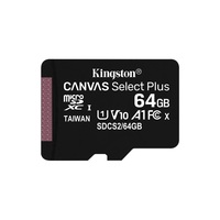 Kingston 64GB SD micro Canvas Select Plus (SDXC Class 10 A1) (SDCS2/64GBSP) memória kártya