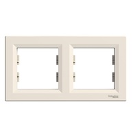 Schneider EPH5800223 ASFORA vízszintes bézs kettes keret