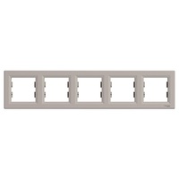 Schneider EPH5800569 ASFORA vízszintes bronz ötös keret