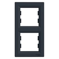 Schneider EPH5810271 ASFORA függőleges antracit kettes keret