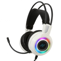 ABKONCORE CH60 RGB 7.1 gamer mikrofonos fejhallgató, fehér