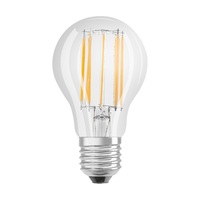 Osram Superstar átlátszó üveg búra/12W/1521lm/2700K/E27  szabályozható LED körte izzó