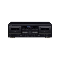 TEAC W-1200 fekete kétkazettás magnó deck