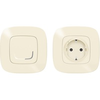 Legrand Valena Allure Netatmo Párosított szett: 1 intelligens csatlakozóaljzat + 1 vezeték nélküli kapcsoló elefántcsont