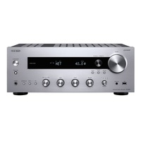 Onkyo TX-8390 ezüst hálózati sztereó rádióerősítő