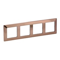 Legrand 754164 Valena Life réz dekor 4-es keret