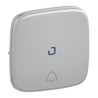 Legrand 755092 Valena Allure jelzőfényes/csengőjeles alumínium váltónyomó burkolat