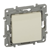 Legrand 764607 Niloé 6A NO-NC bézs egypólusú nyomó