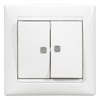Legrand 774213 Valena két ellenőrzőfénnyel fehér csillárkapcsoló