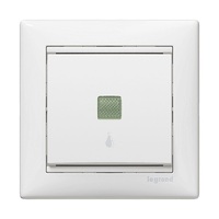 Legrand 774413 Valena lámpajellel jelzőfénnyel fehér egypólusú nyomó