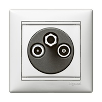 Legrand 774435 Valena végzáró 1,5dB fehér TV-RD-SAT antenna-csatlakozóaljzat
