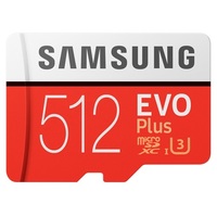 Samsung 512GB SD micro EVO Plus (SDXC Class10) (MB-MC512HA/EU) memória kártya adapterrel
