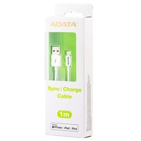 ADATA 1m Lightning > USB-A fehér adatkábel