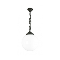 Fumagalli SICHEM/G250 E27 opál/fekete kültéri függeszték