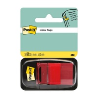 3M Post-it 680-1 25x43mm öntapadós 50lapos piros jelölőcímke