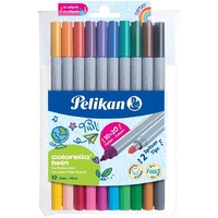 Pelikan Colorella Twin dupla 10db-os kétvégű rostirón készlet