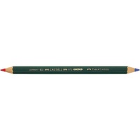 Faber-Castell 873 hatszögletű vastag piros/kék postairón