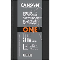Canson One 14x21,6 cm, álló, 100 g/m2, ragasztott fehér rajzpapírfüzet