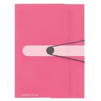 Herlitz Color Blocking A4 PP indonesia pink gumis mappa