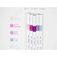 Uni Emott No.7 Floral Colors 5db-os vegyes színű tűfilc készlet