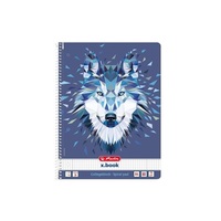 Herlitz Wild Animals A4 80lapos kockás spirálfüzet