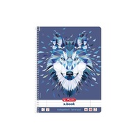 Herlitz Wild Animals A4 80lapos vonalas spirálfüzet