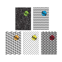 Pátria Design B&W A4 80lapos kockás spirálfüzet