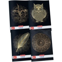 Herlitz Black&Gold  A4 40lapos kockás füzet