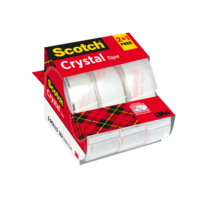Scotch Crystal Clear 19mmx7,5m 2+1 ragasztószalag-adagoló