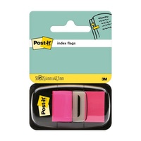 Post-it 680-21 25x43mm öntapadós 50db rózsaszín jelölőcímke