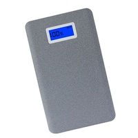 AWEI P83K 10000mAh/2XUSB/LCD kijelzővel/alumínium/szürke powerbank