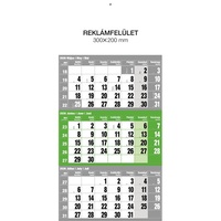 Realsystem 2026 6061 12lapos zöld speditőr naptár Realsystem 2026 6061 12lapos zöld speditőr naptár