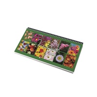 Realsystem 2026 Virágok 7981-04 képes kék fekvő asztali naptár Realsystem 2026 Virágok 7981-04 képes kék fekvő asztali naptár