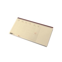 Realsystem 2026 7942-19 blokktömbös sárga papíros fekvő bordó asztali naptár Realsystem 2026 7942-19 blokktömbös sárga papíros fekvő bordó asztali naptár