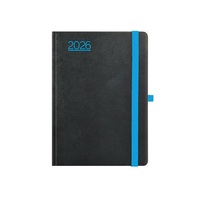 Kalendart Nero 2026 N012 B6 heti beosztású fekete-kék határidőnapló Kalendart Nero 2026 N012 B6 heti beosztású fekete-kék határidőnapló