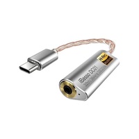 iBasso DC01 Type-C USB DAC - 2,5mm jack ezüst adapter