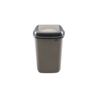 Plafor Quatro MOCCA 12 literes szürke/kávé rugós billenő fedeles szemetes
