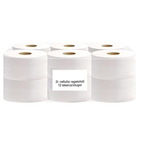 Közületi 2 rétegű 19 cm 100% cellulóz ragasztott PS105 12 tekercs/csomag toalettpapír