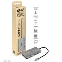 CLUB3D USB Type C 8in1 (2xHDMI, 2xUSB A, RJ45, SD/microSD, USB Type-C) HUB CLUB3D USB Type C 8in1 (2xHDMI, 2xUSB A, RJ45, SD/microSD, USB Type-C) HUB