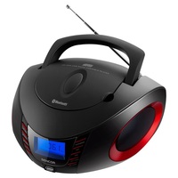 Sencor SPT 3600 BR Bluetooth hordozható fekete-piros CD-s rádió