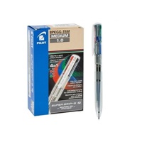 Pilot Super Grip G 4 színű áttetsző golyóstoll