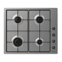 Candy CHW6LBX inox, beépíthető, gáz, főzőzóna: 4, beépíthető méret: 56cm, főzőlap