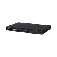 Dahua PFS3218-16ET-135 16x 10/100 (PoE 135W)+2x 100/1000 Uplink/SFP combo uplink PoE switch
